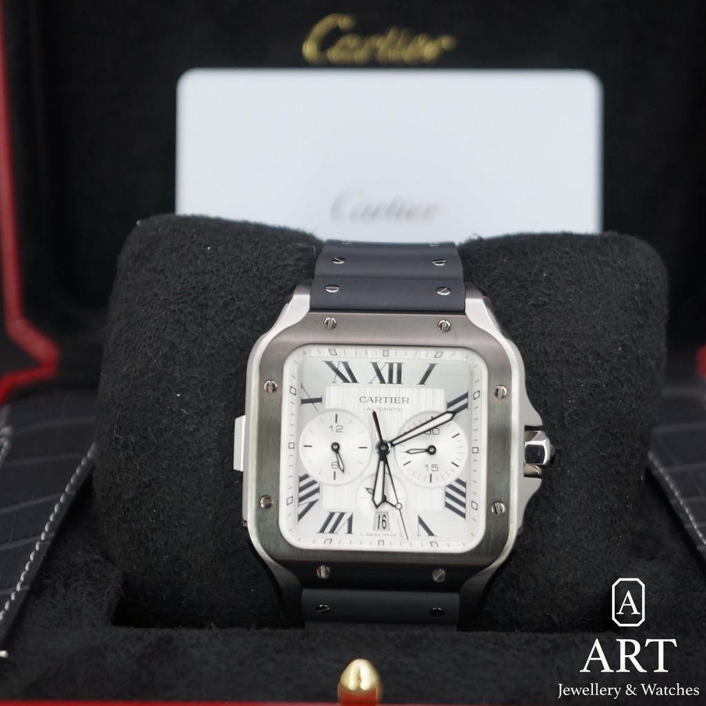 New Cartier Santos De Cartier Chronograph Extra Large WSSA0017