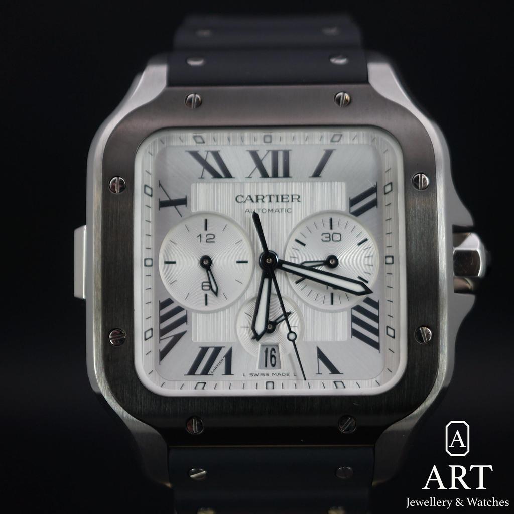New Cartier Santos De Cartier Chronograph Extra Large WSSA0017