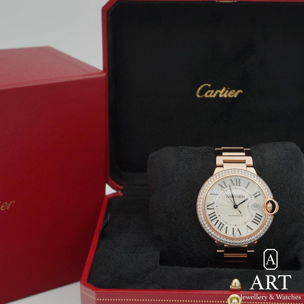 Pre-Owned Cartier Ballon Blue 42mm WE9008Z3