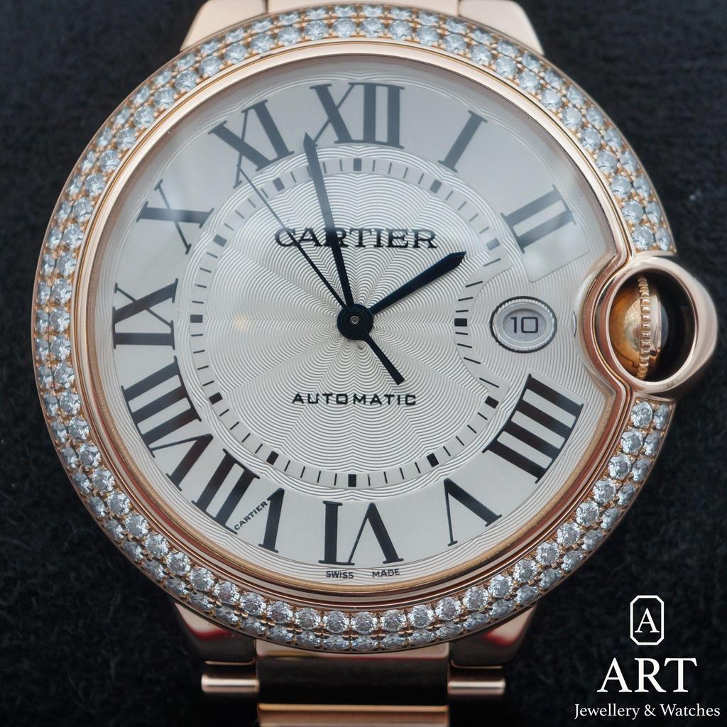 Pre-Owned Cartier Ballon Blue 42mm WE9008Z3