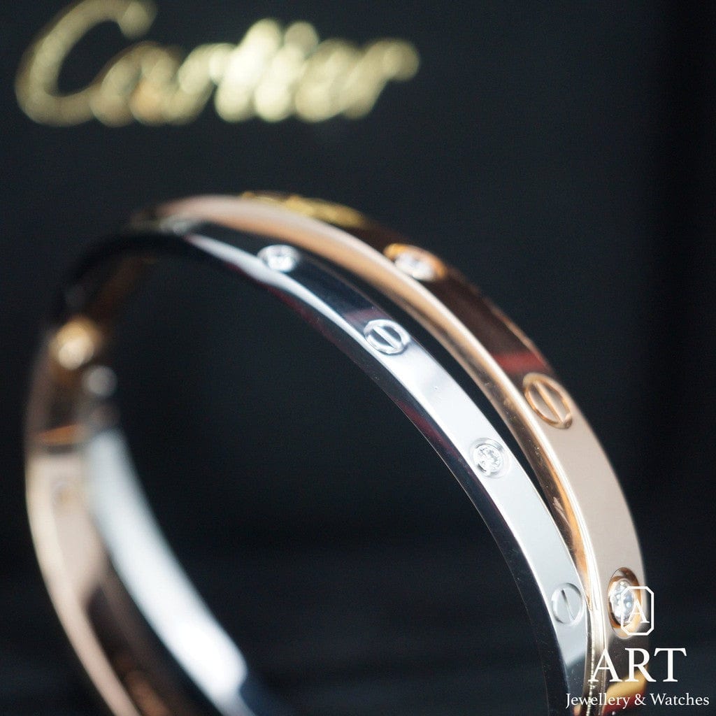 Pre-Owned Cartier Love Bracelet 12 Diamond N6039117