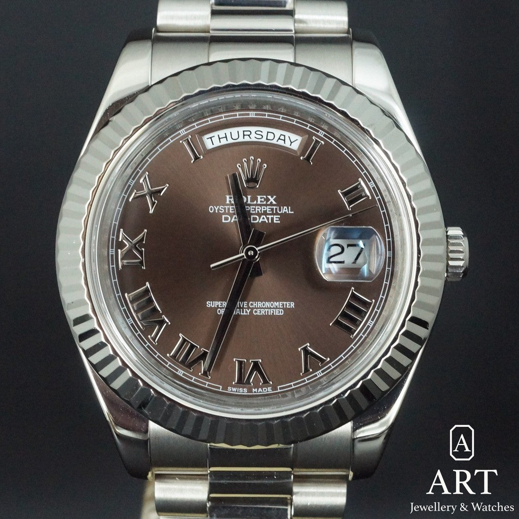 Pre-Owned Rolex Day-Date 41mm 218239 – ART Jewellery & Watches