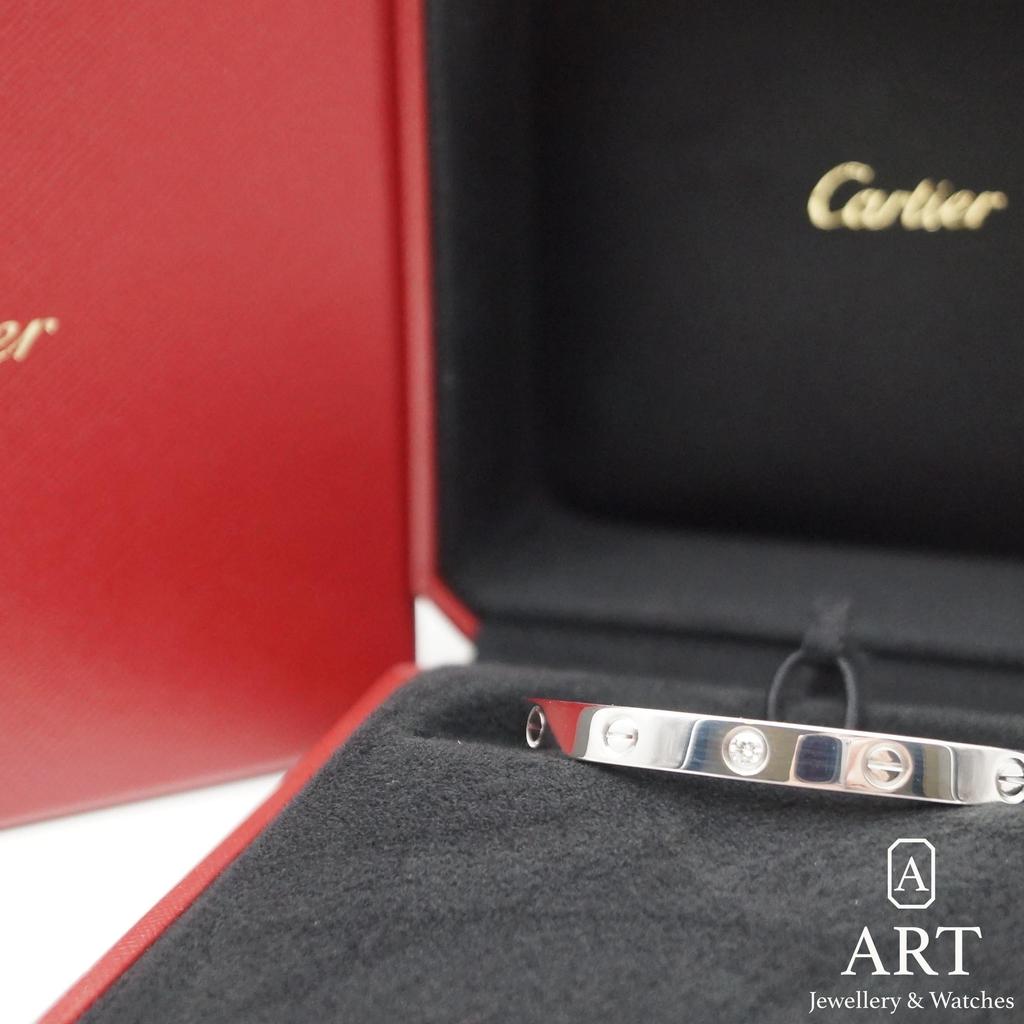Pre-Owned Cartier Love Cuff Bracelet 17 Size B6029917
