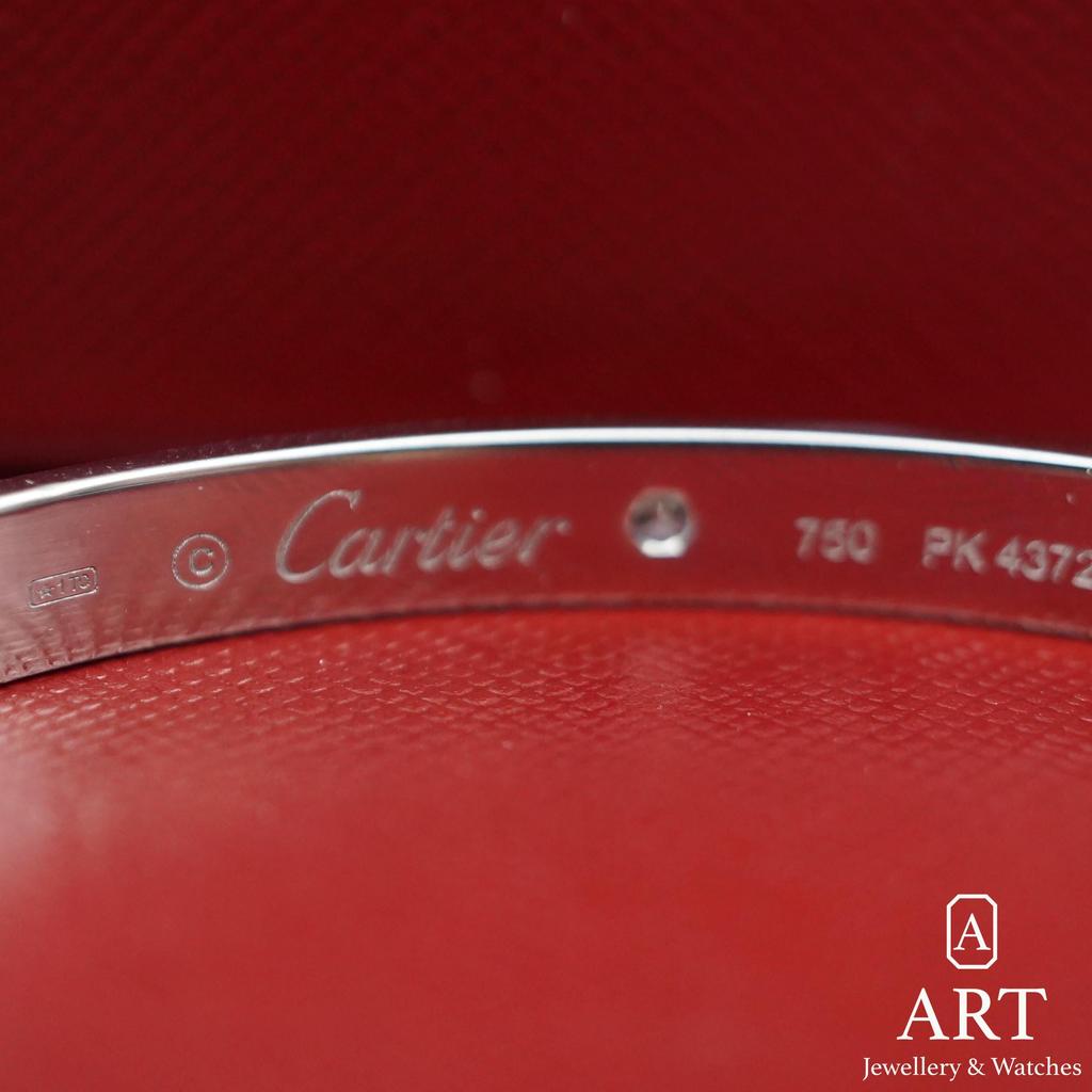 Pre-Owned Cartier Love Cuff Bracelet 17 Size B6029917