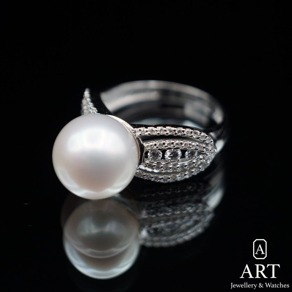 Pearl Diamond Ring 