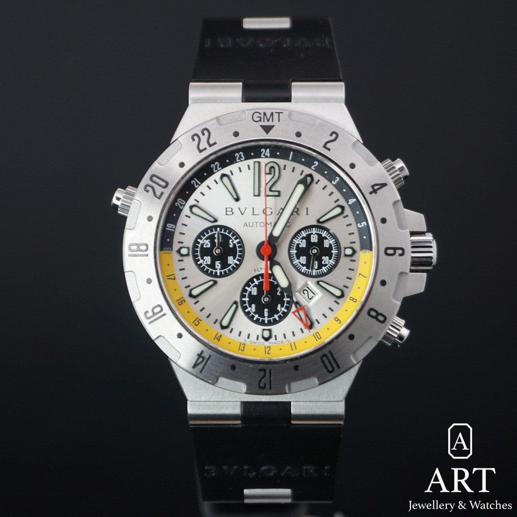 Pre-Owned Bulgari GMT Diagono 40mm GMT40SFB