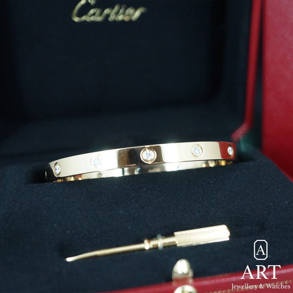 Pre-Owned Cartier Love Bracelet 10 Diamond B6047817