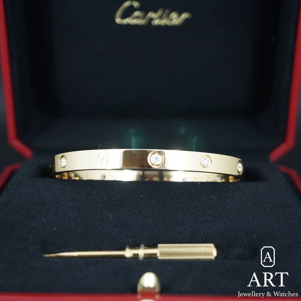 Pre-Owned Cartier Love Bracelet 10 Diamond B6047817