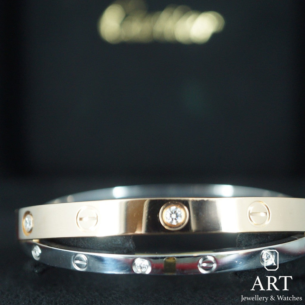 Pre-Owned Cartier Love Bracelet 12 Diamond N6039117