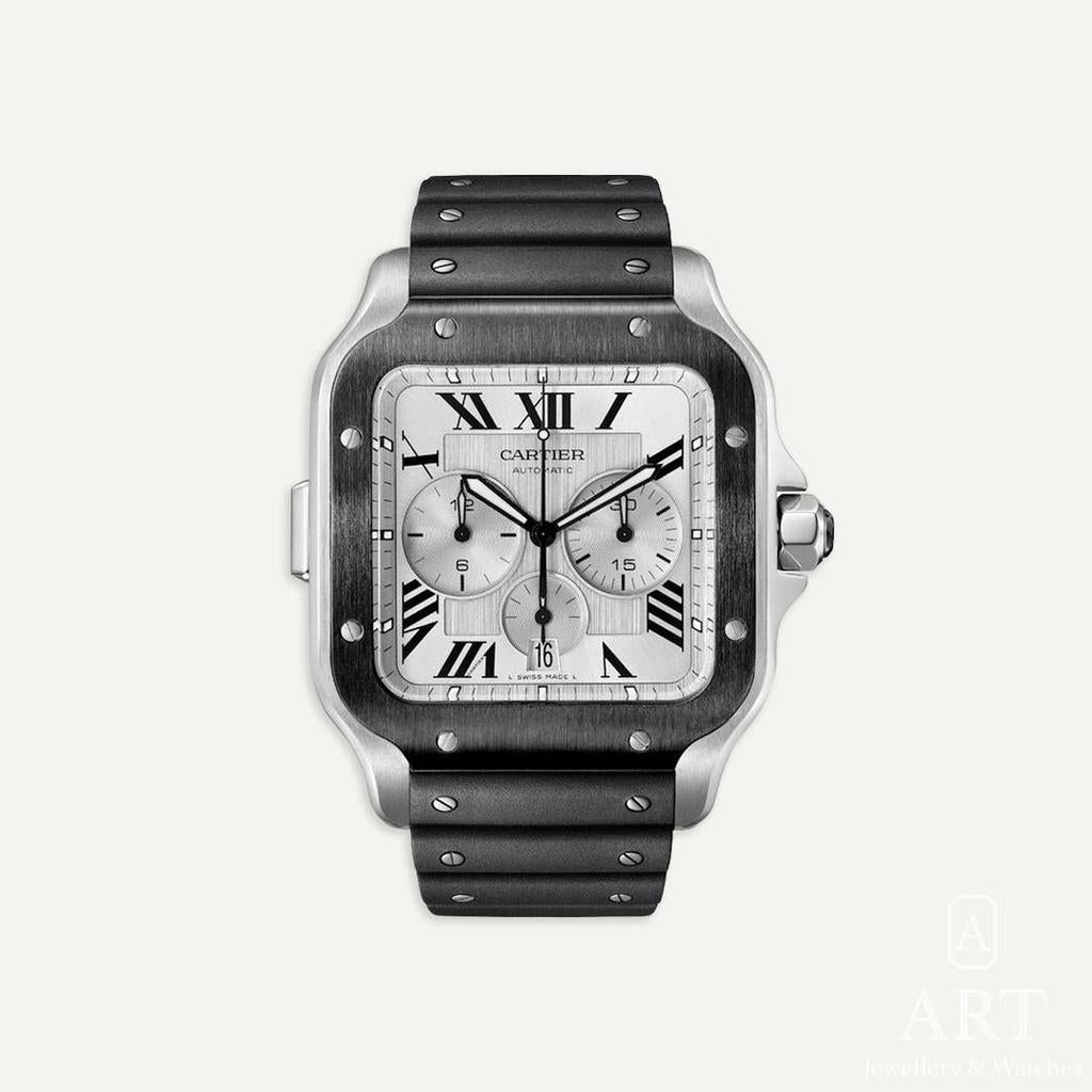 New Cartier Santos De Cartier Chronograph Extra Large WSSA0017